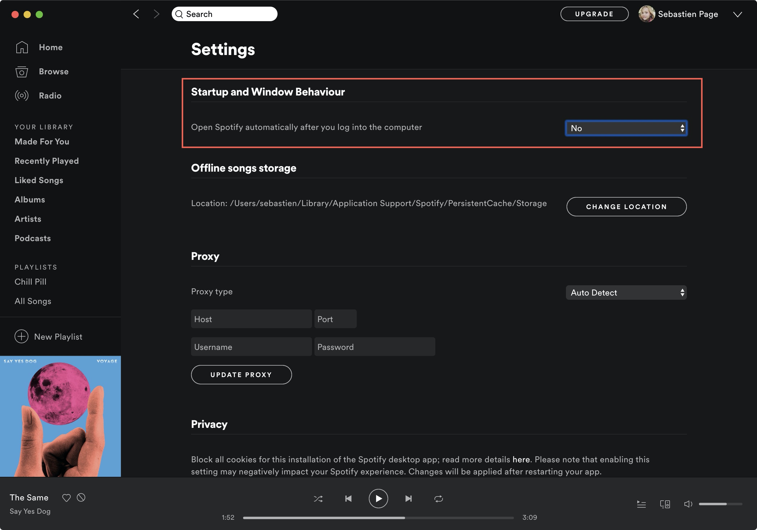 Disable Spotify Autostart on Mac