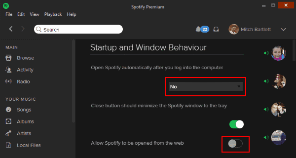 Disable Spotify Autostart on Windows