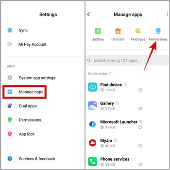 Managing App Permission in Android Settings