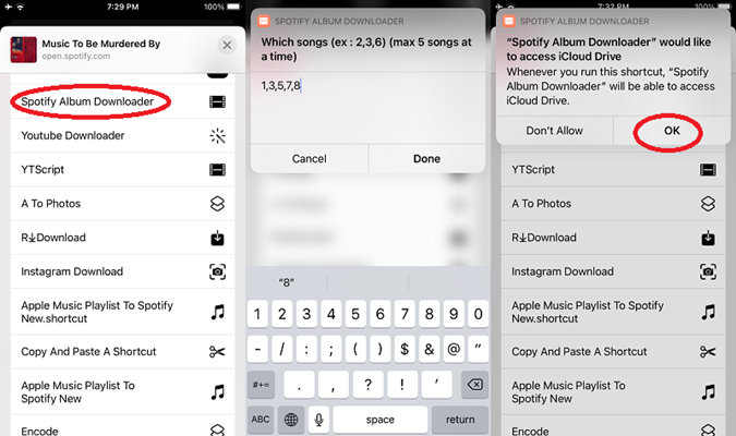 Scaricare Spotify Canzoni su Iphone con scorciatoie