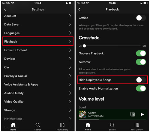 How to Check Spotify Songs Greyed out