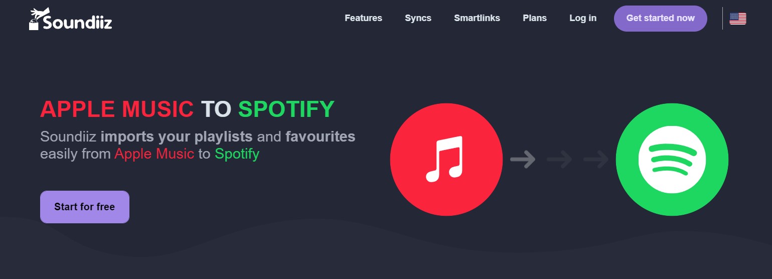 Transfer Apple Music to Spotify with Soundiiz