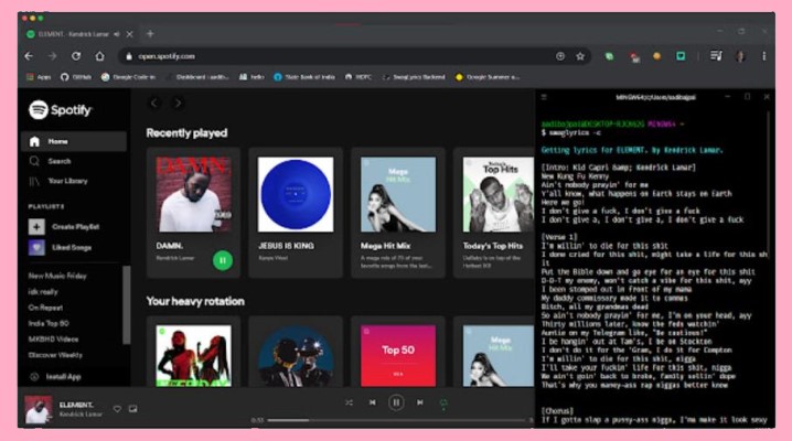 Organize Spotify Music with Lyrics