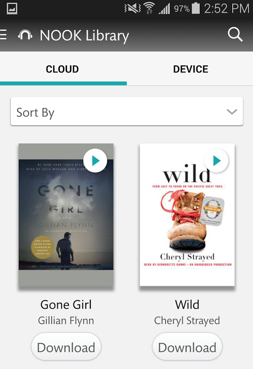 Nook Audiobooks