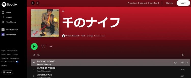 听坂本龙一的《千刀》