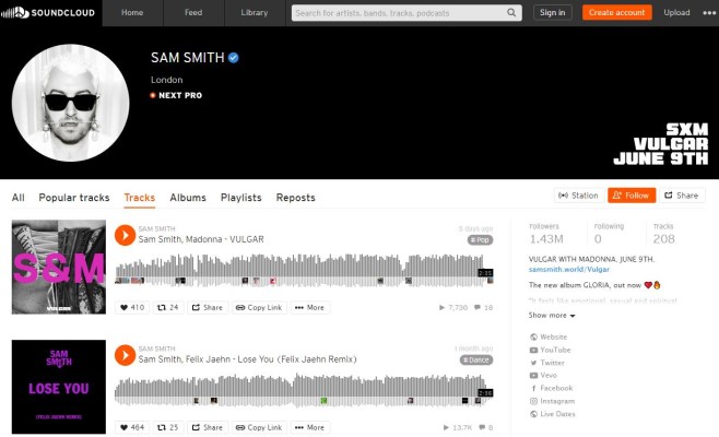 Free Download Sam Smith Album on SoundCloud