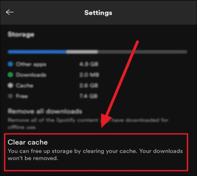  Spotify Clear Cache or Data