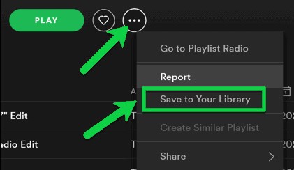Sync Spotify Songs and Playlists to New Account