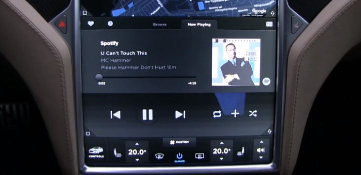 Log into Spotify to Play Spotify Music on Tesla 